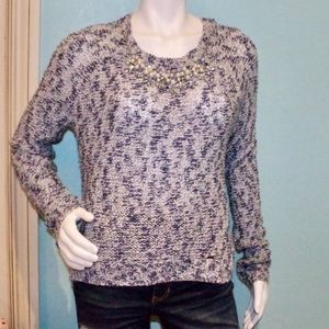 abercrombie pearl beaded sweater